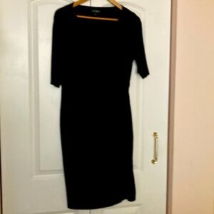 Ralph Lauren dress black jersey stretch size 16